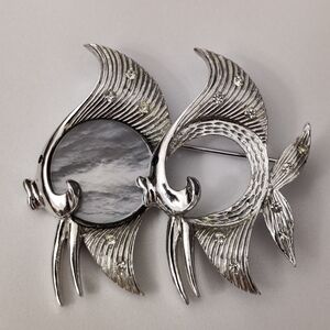 Vintage Signed Boucher Angel Fish Brooch